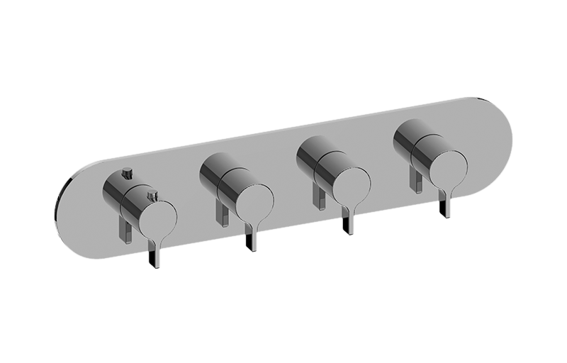 Terra M-Series Valve Horizontal Trim with Four Handles