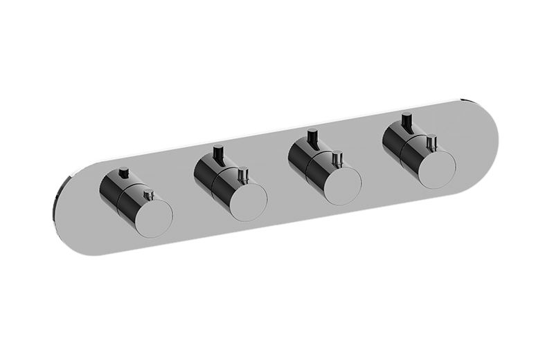 M.E. M-Series Valve Horizontal Trim with Four Handles