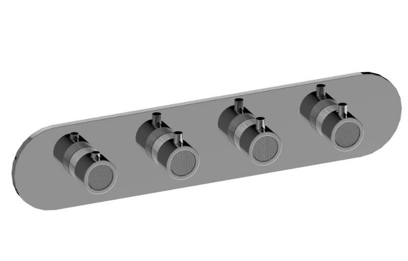 M-Series Horizontal Valve Trim w/Four Handles