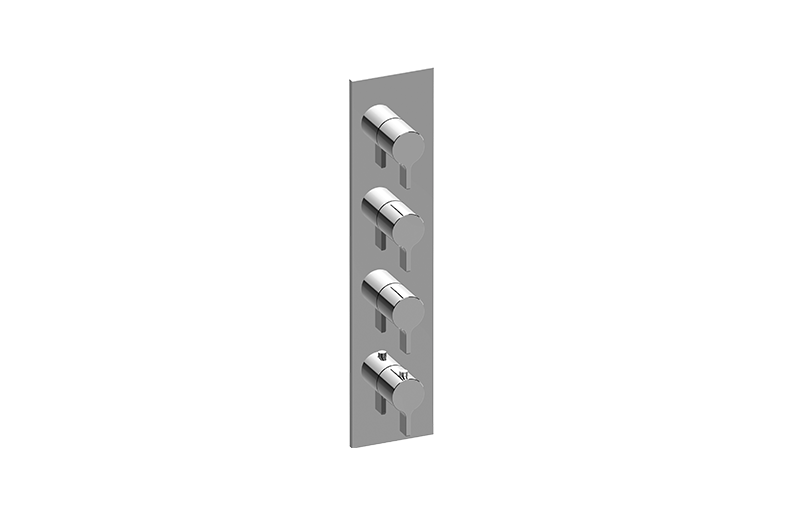 Square M-Series Valve Trim with Four Handles