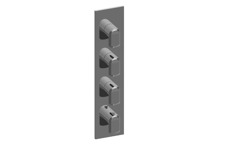 M-Series Valve Trim with Four Handles