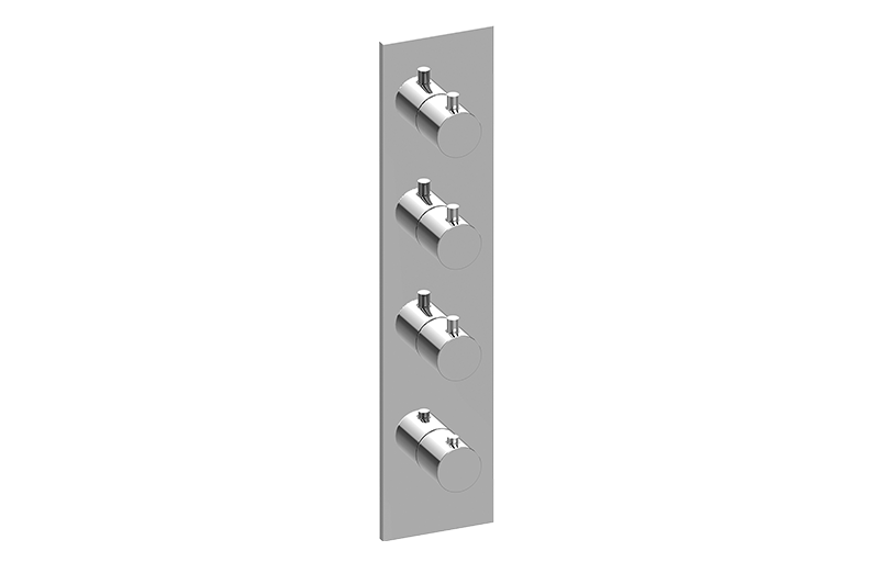 Square M-Series Valve Trim with Four Handles