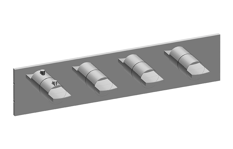 M-Series Valve Horizontal Trim with Four Handles