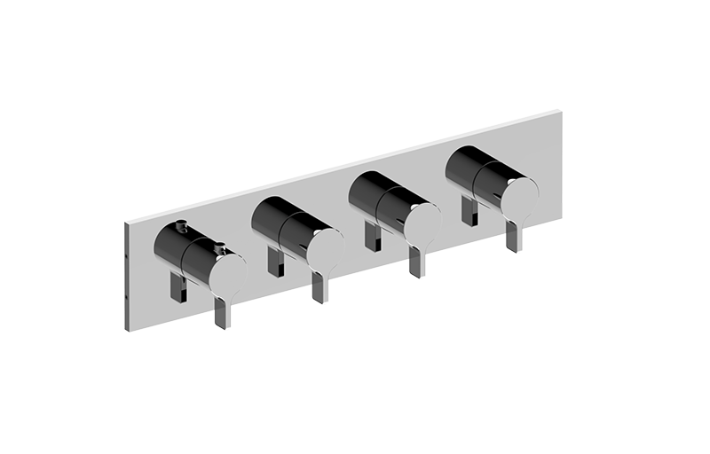 Square M-Series Valve Trim with Four Handles