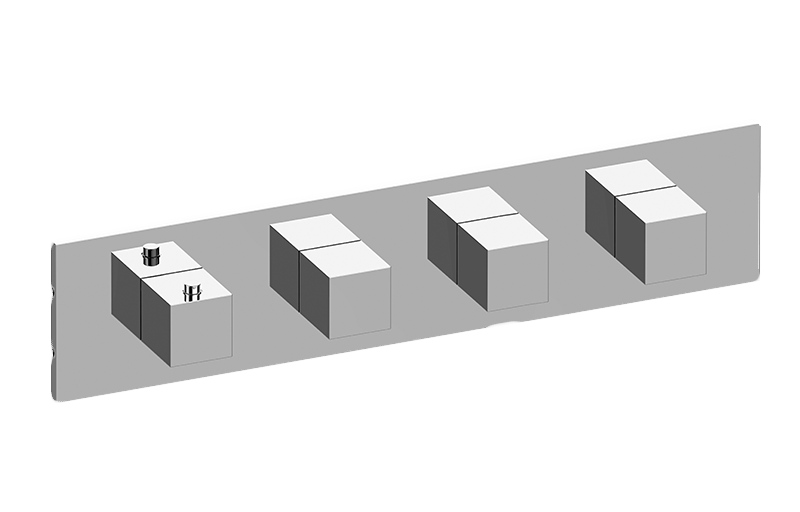 M-Series Valve Horizontal Trim with Four Handles