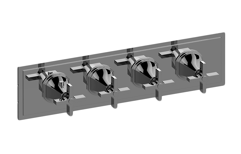 M-Series Valve Horizontal Trim with Four Handles