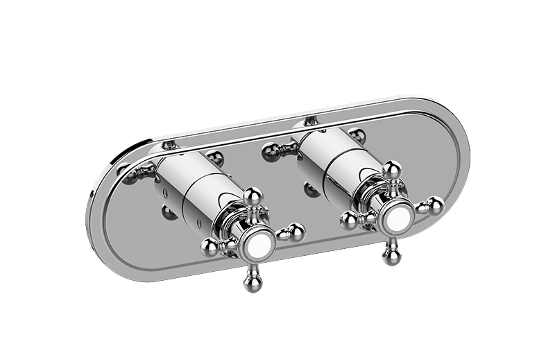 Adley M-Series Valve Horizontal Trim with Two Handles