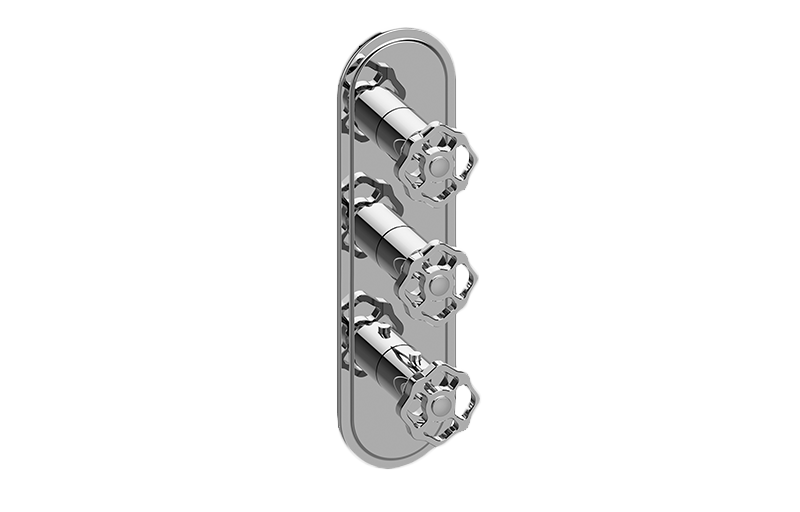 Plaque M-SERIES avec 3 poignées - Partie externe