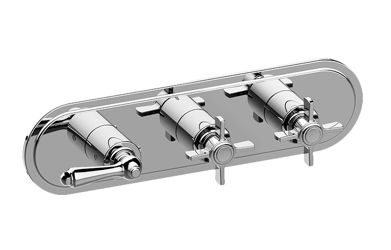 M-Series Valve Horizontal Trim with Three Handles 