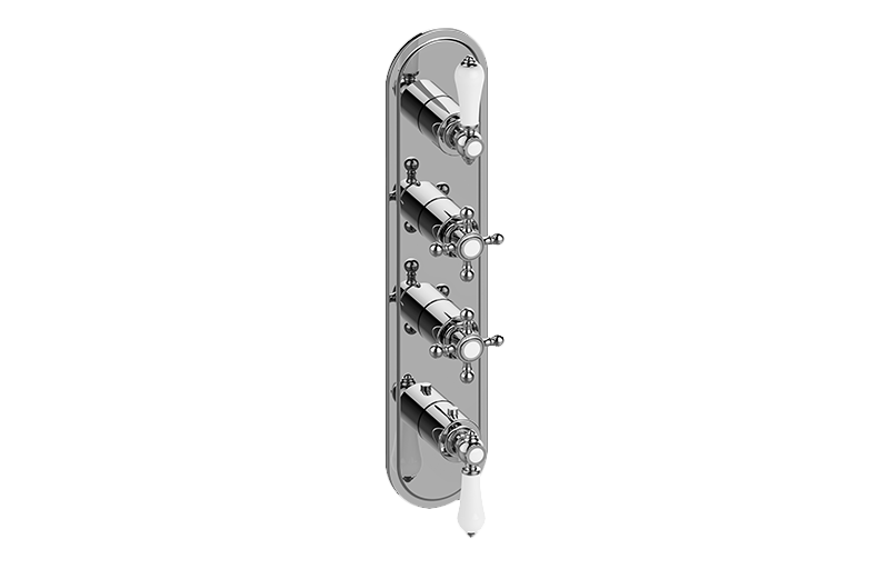 Adley M-Series Valve trim with Four Handles