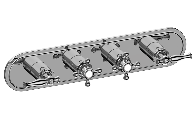 Lauren M-Series Valve Horizontal Trim with Four Handles