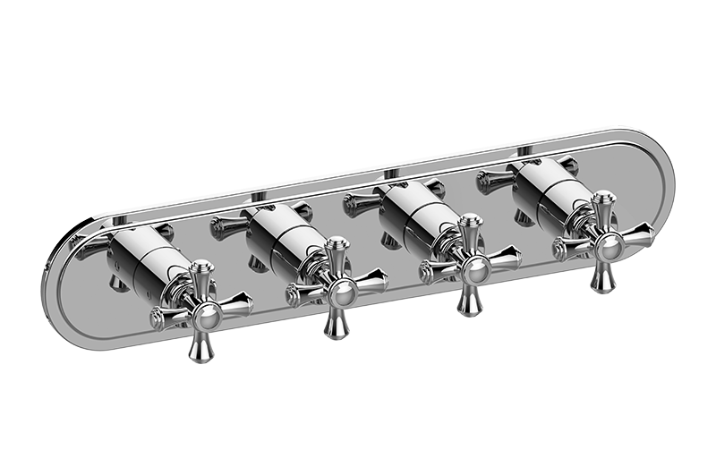 Lauren M-Series Valve Horizontal Trim with Four Handles