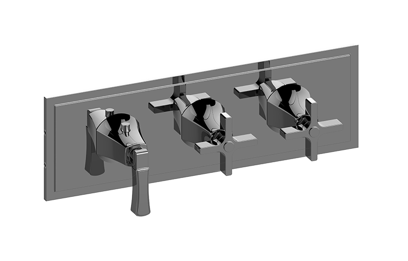 M-Series Valve Horizontal Trim with Three Handles