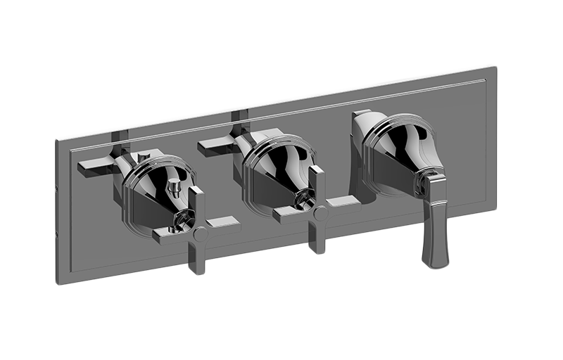 M-Series Valve Horizontal Trim with Three Handles