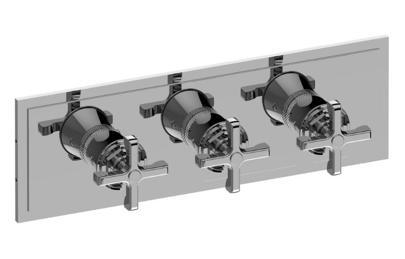 Vignola M-Series Valve Horizontal Trim with Three Handles