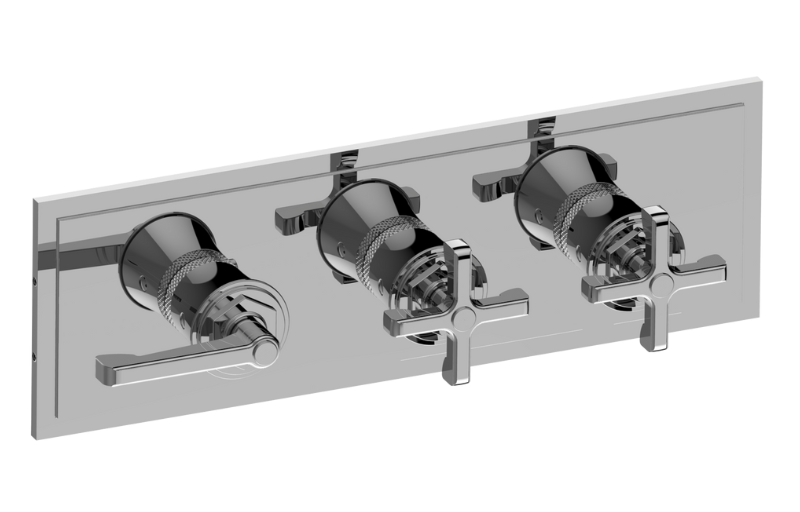 Vignola M-Series Valve Horizontal Trim with Three Handles