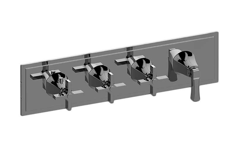 M-Series Valve Horizontal Trim with Four Handles