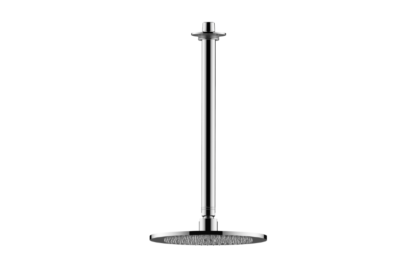 Contemporary Showerhead with Ceiling Arm