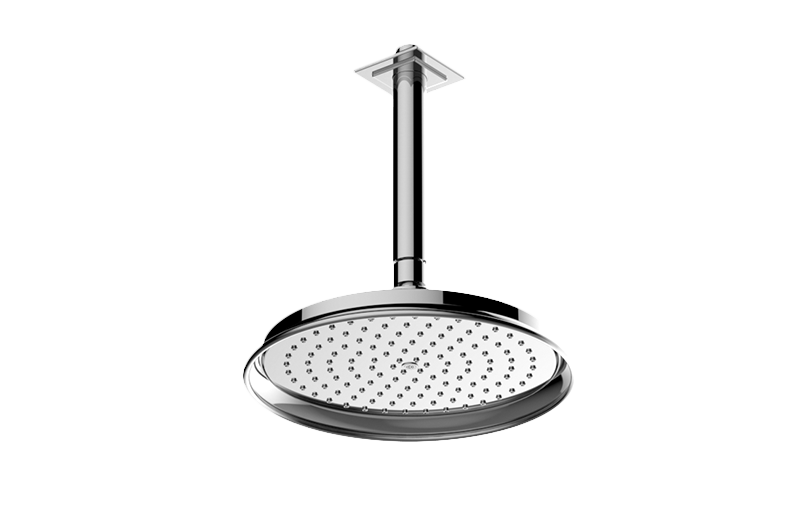 Finezza Showerhead with Ceiling Arm