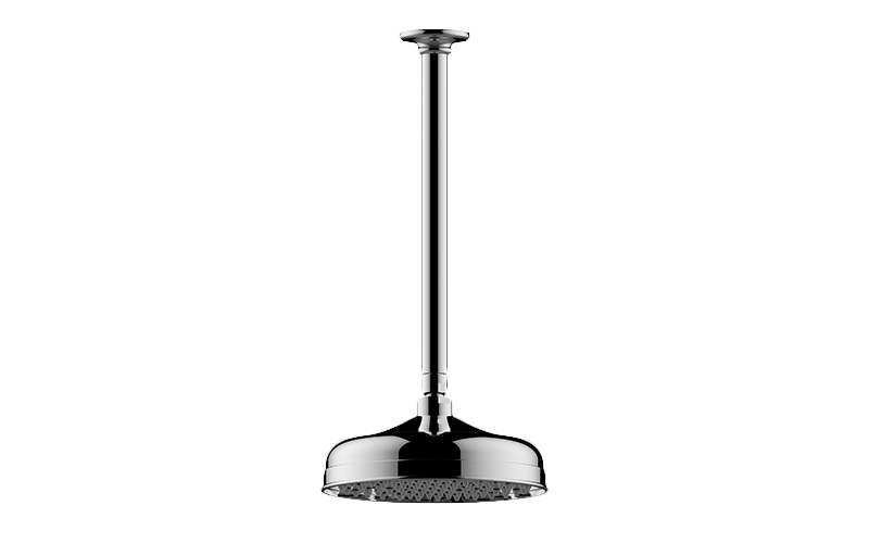 Traditional Showerhead with Ceiling Arm