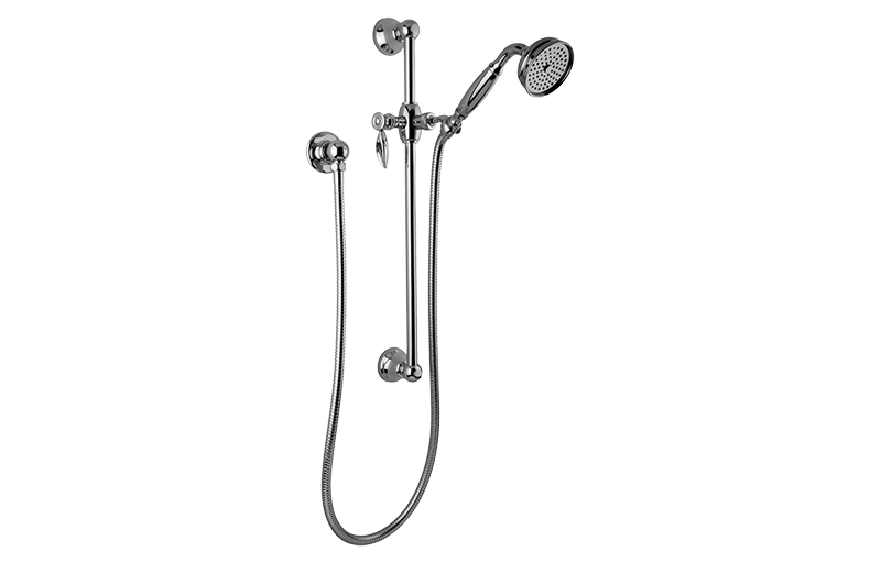 Traditional Handshower w/Wall-Mounted Slide Bar