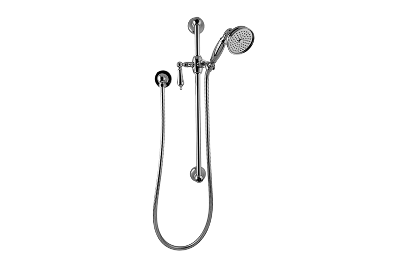 Traditional Handshower w/Wall-Mounted Slide Bar