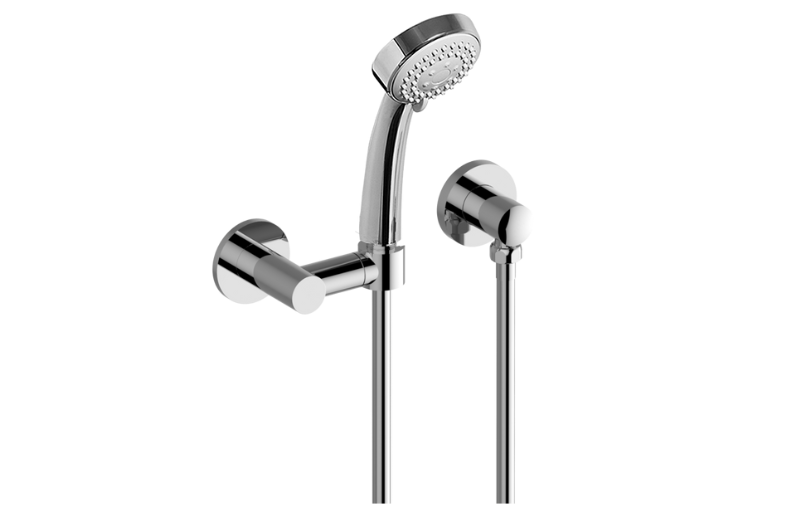 Multi-Function Round Handshower with Wall Bracket