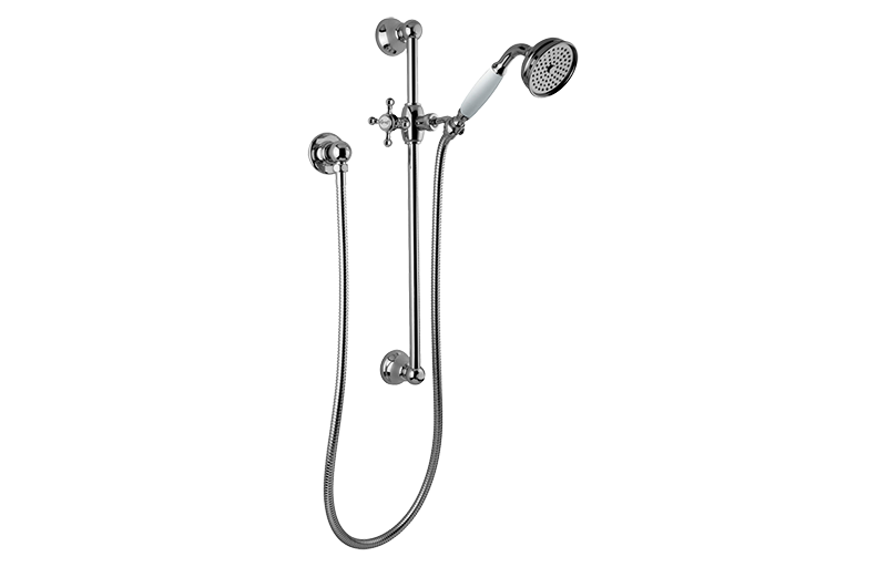 Traditional Handshower w/Wall-Mounted Slide Bar