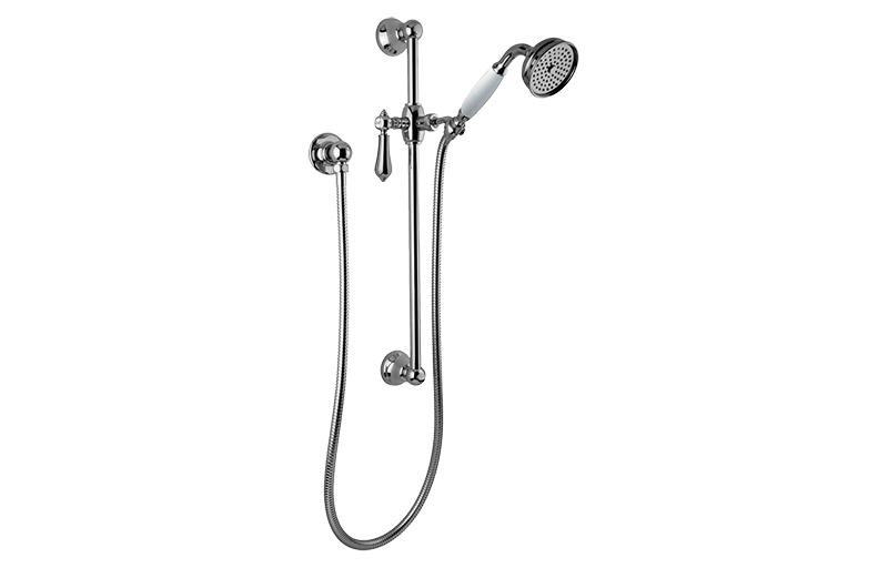 Traditional Handshower w/Wall-Mounted Slide Bar