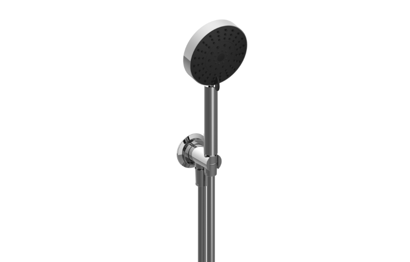 Contemporary Handshower with Wall Bracket and Integrated Wall Supply Elbow