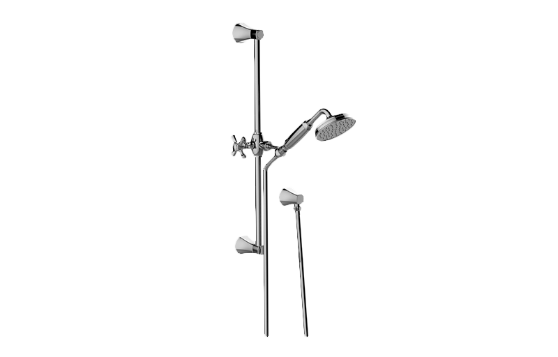 Finezza DUE Handshower w/Wall-Mounted Slide Bar