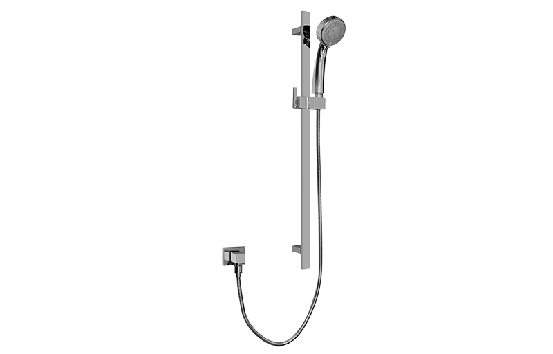 Contemporary Handshower w/Wall-Mounted Slide Bar