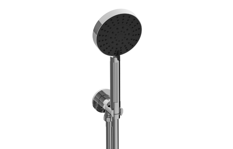 RIVA Contemporary Juego de ducha de mano de pared - moleteado estriado