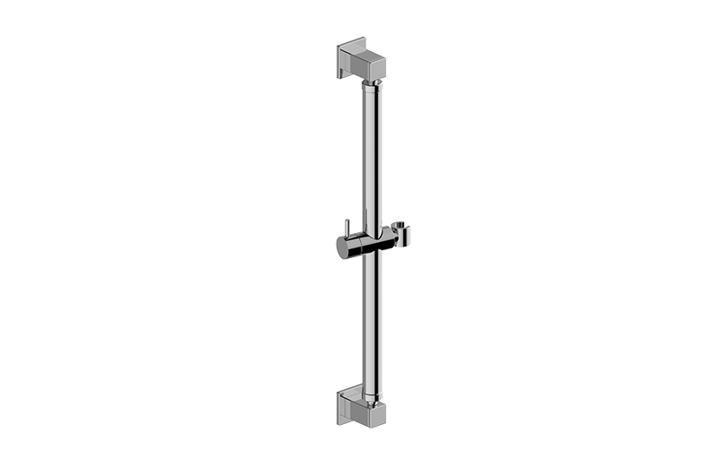 24” Square Grab Bar w/Handshower Holder