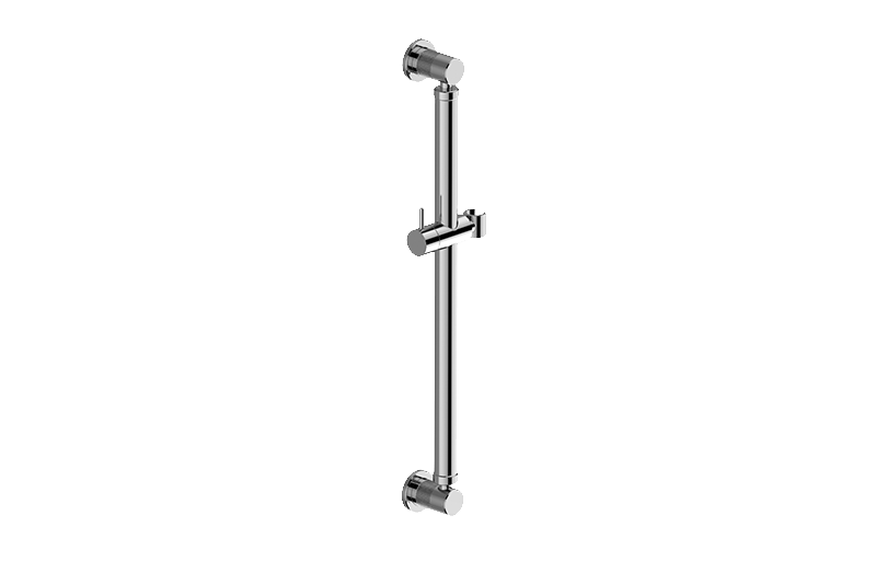 24” Round Grab Bar with Handshower Holder