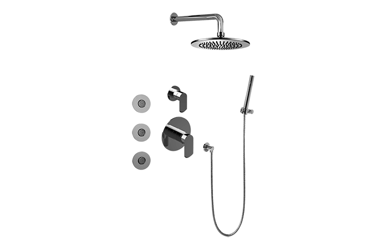 Full Thermostatic Shower System w/ Diverter Valve