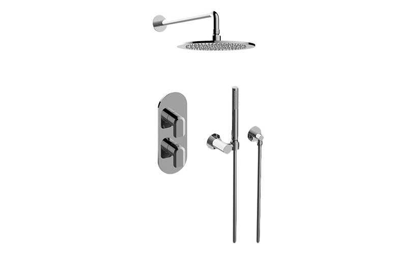 Sento M-Series Thermostatic Shower System - Shower with Handshower