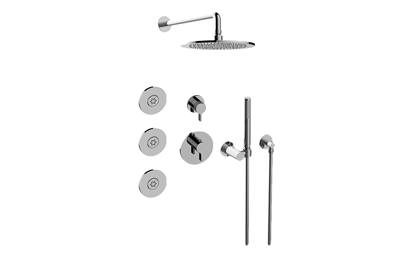 M-Series Full Thermostatic Shower System with Diverter Valve