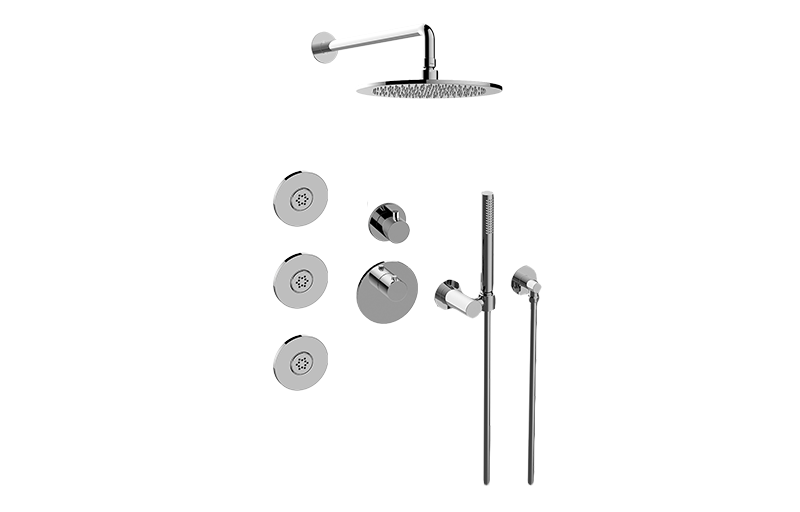 M-Series Full Thermostatic Shower System with Diverter Valve