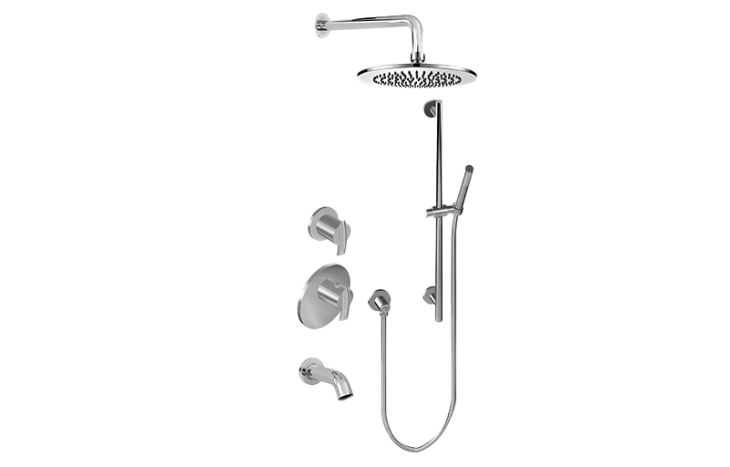 M-Series Full Thermostatic Shower System with Diverter Valve