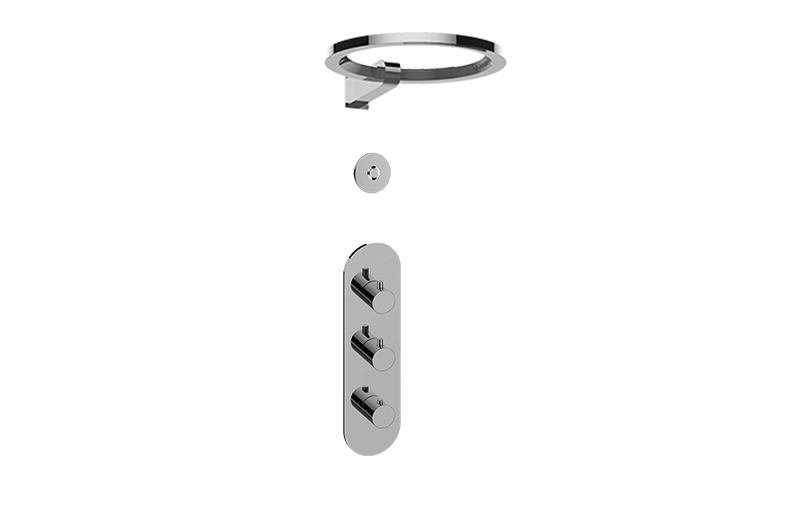 M-Series Thermostatic Shower System - Ametis Ring