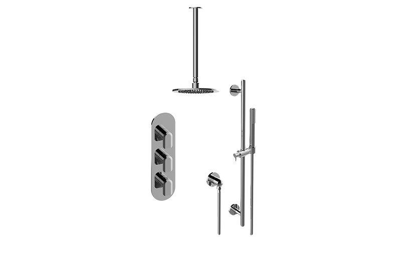 Sento M-Series Thermostatic Shower System - Shower with Handshower