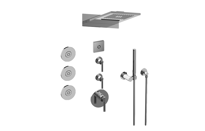 M-Series Full Thermostatic Shower System with LED