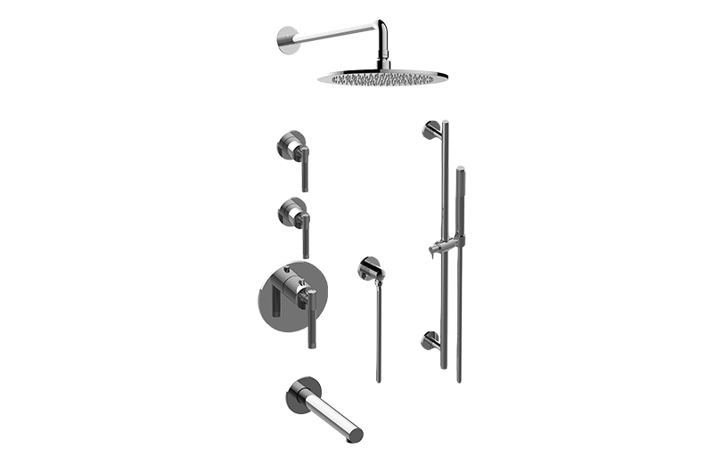 Harley M-Series Thermostatic Shower System - Tub and Shower with Handshower