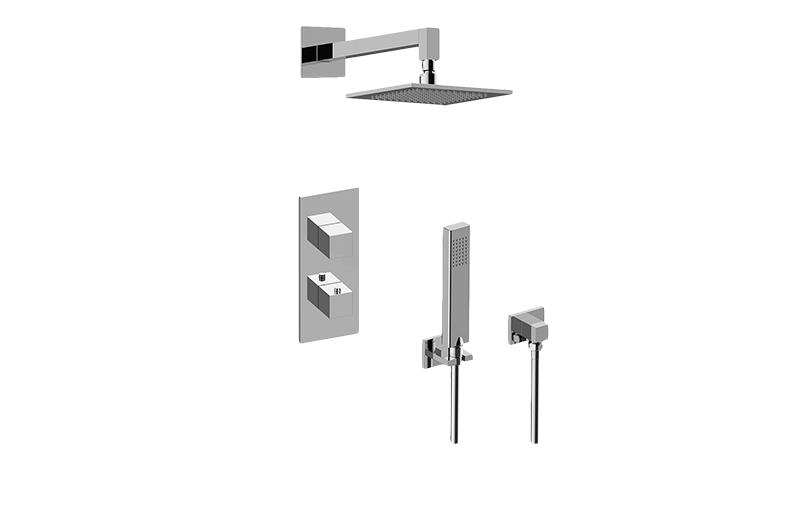 Incanto M-Series Thermostatic Shower System - Shower with Handshower