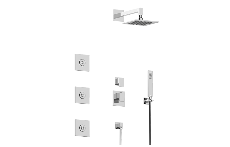 M-Series Full Thermostatic Shower System with Diverter Valve