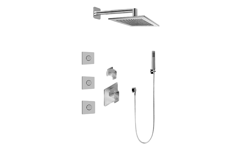 M-Series Full Thermostatic Shower System with Diverter Valve