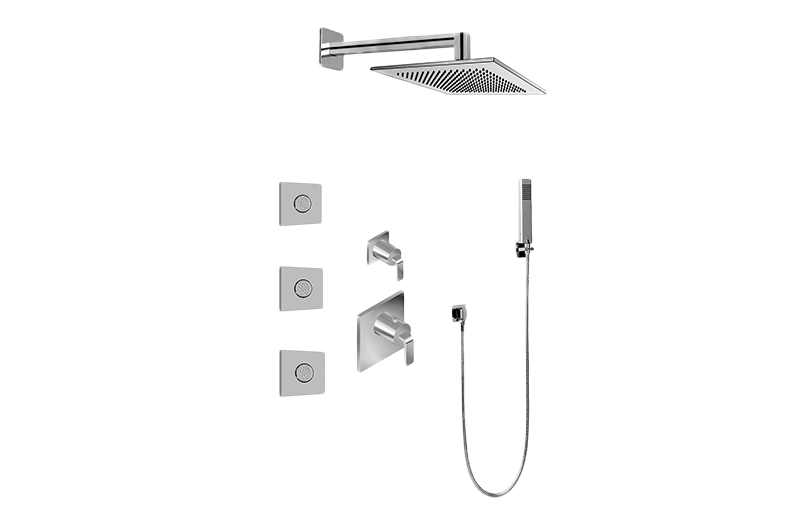 M-Series Full Thermostatic Shower System with Diverter Valve