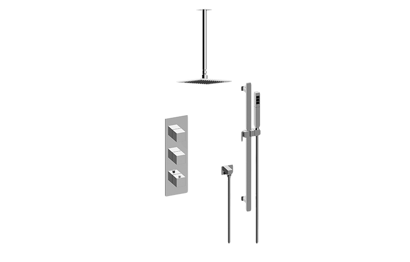 Incanto M-Series Thermostatic Shower System - Shower with Handshower