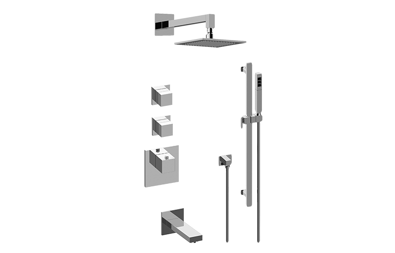 Incanto M-Series Thermostatic Shower System - Tub and Shower with Handshower